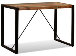 Stół do jadalni z litego drewna odzyskanego, 120 cm