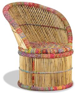 Krzesło bambusowe w stylu chindi