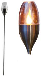 Luxform Lampa solarna LED, ogrodowa, słupek, srebrna, 41165