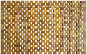Mata łazienkowa, drewno akacjowe, 80x50 cm, mozaika