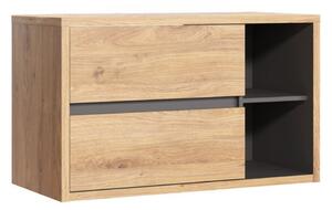 Szafka pod umywalkę 100 cm szuflady (DEVON 823 -100 CM FSC), dąb, grafit