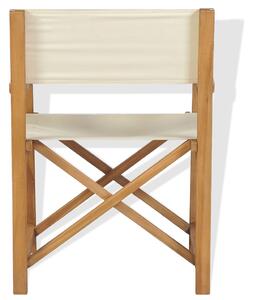 Składane krzesło reżyserskie, lite drewno akacjowe