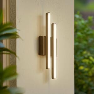 Kinkiet zewnętrzny LED Abelia Lindby, czarny, aluminium, nowoczesny