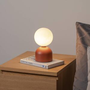 Lampa stołowa Miki TK Lighting, terracotta, sypialnia, metal, nowoczesny