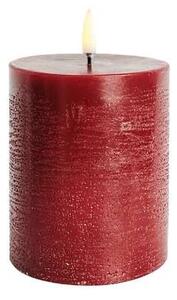 Uyuni - Świeca Słupkowa LED 7,8x10,1 cm Rustic Carmine Red Uyuni