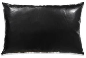 Zestaw 2 poduszek z PU w kolorze czarnym 40 x 60 cm