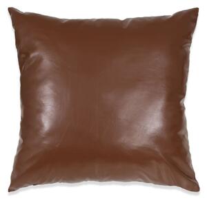 2-częściowy zestaw poduszek, PU, 45x45 cm, brązowy