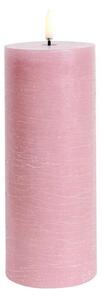 Uyuni - Świeca Słupkowa LED 7,8x20,3 cm Rustic Dusty Rose Uyuni