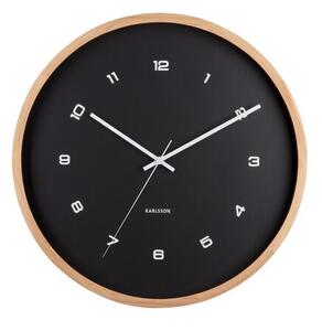 Karlsson 5938BK designerski zegar ścienny 41 cm, czarny