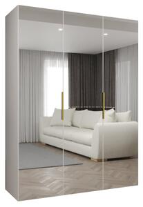Szafa uchylna otwierana Marbella 3 150 wys. 202 cm biaÅy + u. zÅoty