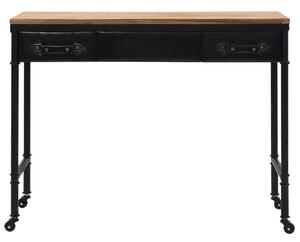 Stolik konsola, MDF i drewno jodłowe, 100 x 33,5 x 80 cm