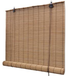 Roleta bambusowa, 80 x 220 cm, brązowa