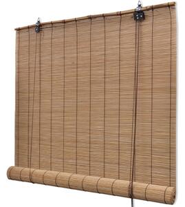 Roleta bambusowa, 140 x 220 cm, brązowa
