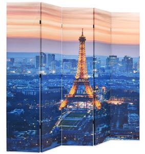 Składany parawan, 200x170 cm, motyw Paryża nocą