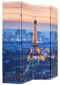 Składany parawan, 160x170 cm, motyw Paryża nocą