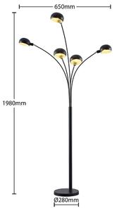 Lindby - Jewa 5 Lampa Podłogowa Black