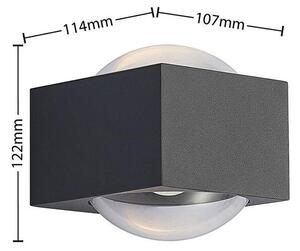 Lucande - Almos LED Up/Down Ogrodowe Lampa Ścienna Dark Grey