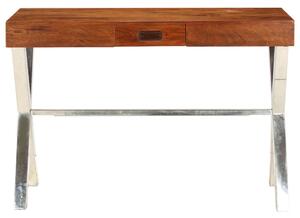 Biurko, drewno akacjowe z miodowym wykończeniem, 110x50x76 cm