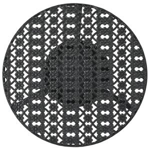 Stolik barowy, czarny, 40 x 70 cm, metalowy