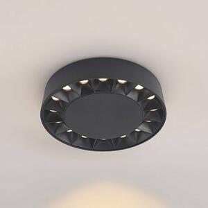 Lucande - Kelissa LED Round Lampa Sufitowa IP65 Black
