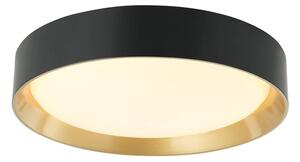 Lindby - Kambia LED Lampa Sufitowa Ø55 Black/Gold