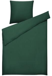 Komplet pościeli 135 x 200 cm bawełniany jednolity wzór zielony Harmonridge Beliani