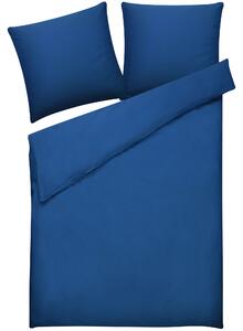 Komplet pościeli 155 x 220 cm bawełniany jednolity wzór niebieski Harmonridge Beliani