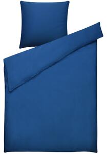Komplet pościeli 135 x 200 cm bawełniany jednolity wzór niebieski Harmonridge Beliani