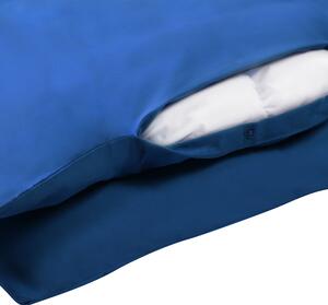 Komplet pościeli 220 x 240 cm bawełniany jednolity wzór niebieski Harmonridge Beliani