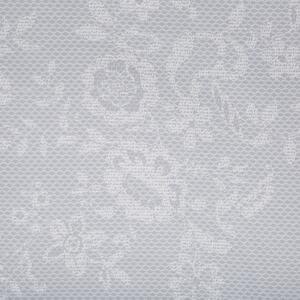Komplet pościeli 200 x 220 cm bawełniany kwiatowy wzór szaro-biały Morningside Beliani