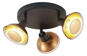 Lindby - Erin Round 3 Lampa Sufitowa Black/Gold