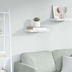 Nowoczesna półka ścienna w stylu minimalistycznym z białym marmurem 40x23,5 cm
