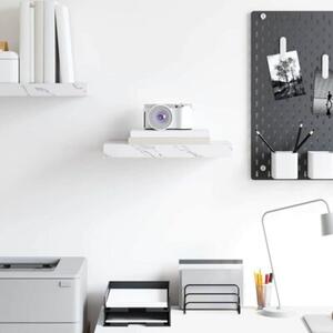 Nowoczesna półka ścienna w stylu minimalistycznym z białym marmurem 40x23,5 cm