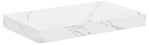 Nowoczesna półka ścienna w stylu minimalistycznym z białym marmurem 40x23,5 cm
