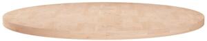 Okrągły blat do stolika, Ø70x2,5 cm, surowe drewno dębowe