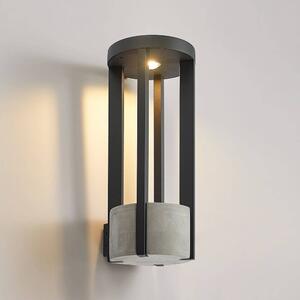 Lucande - Overa LED Ogrodowe Lampa Ścienna Dark Grey