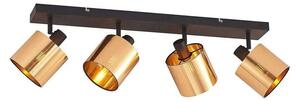 Lindby - Joudy 4 Lampa Sufitowa Brass/Black