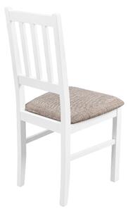 Drewniane Krzesło do Kuchni Biały/Beż