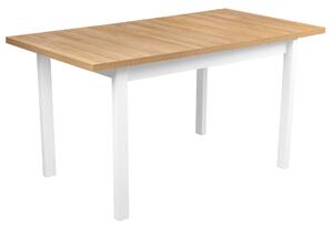 Stół Rozkładany do Kuchni ALB1L 120/150x80 Biały/Dąb Grandson