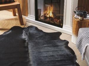 Skóra bydlęca dywan ze skóry krowa bazylijska 2-3 m² cm czarna Nasqu Beliani