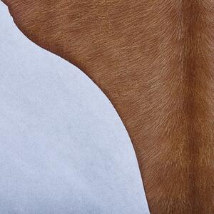 Skóra bydlęca dywan ze skóry krowa bazylijska 3-4 m² złoty brąz Nasqu Beliani