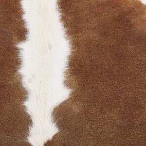 Skóra bydlęca dywan ze skóry krowa bazylijska 2-3 m² brązowo-biała Nasqu Beliani