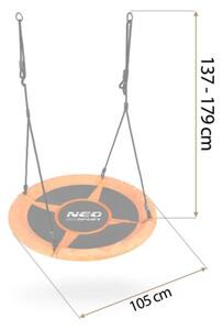 Huśtawka bocianie gniazdo Neo-Sport Swingo 100 cm