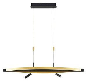 Lucande - Matwei LED Oval Lampa Wisząca Brass