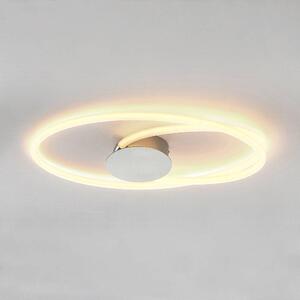 Lucande - Ovala LED Lampa Sufitowa Ø72 Chrome