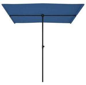 Parasol ogrodowy na aluminiowym słupku, 2x1,5 m, niebieski