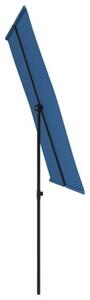 Parasol ogrodowy na aluminiowym słupku, 2x1,5 m, niebieski