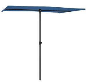 Parasol ogrodowy na aluminiowym słupku, 2x1,5 m, niebieski