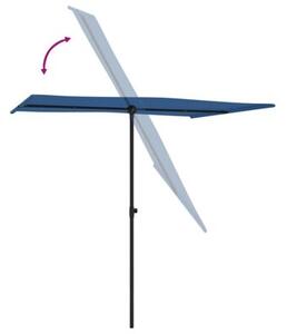 Parasol ogrodowy na aluminiowym słupku, 2x1,5 m, niebieski