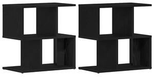 Szafka nocna 2 szt. czarny dÄ b 50 x 30 x 51,5 cm